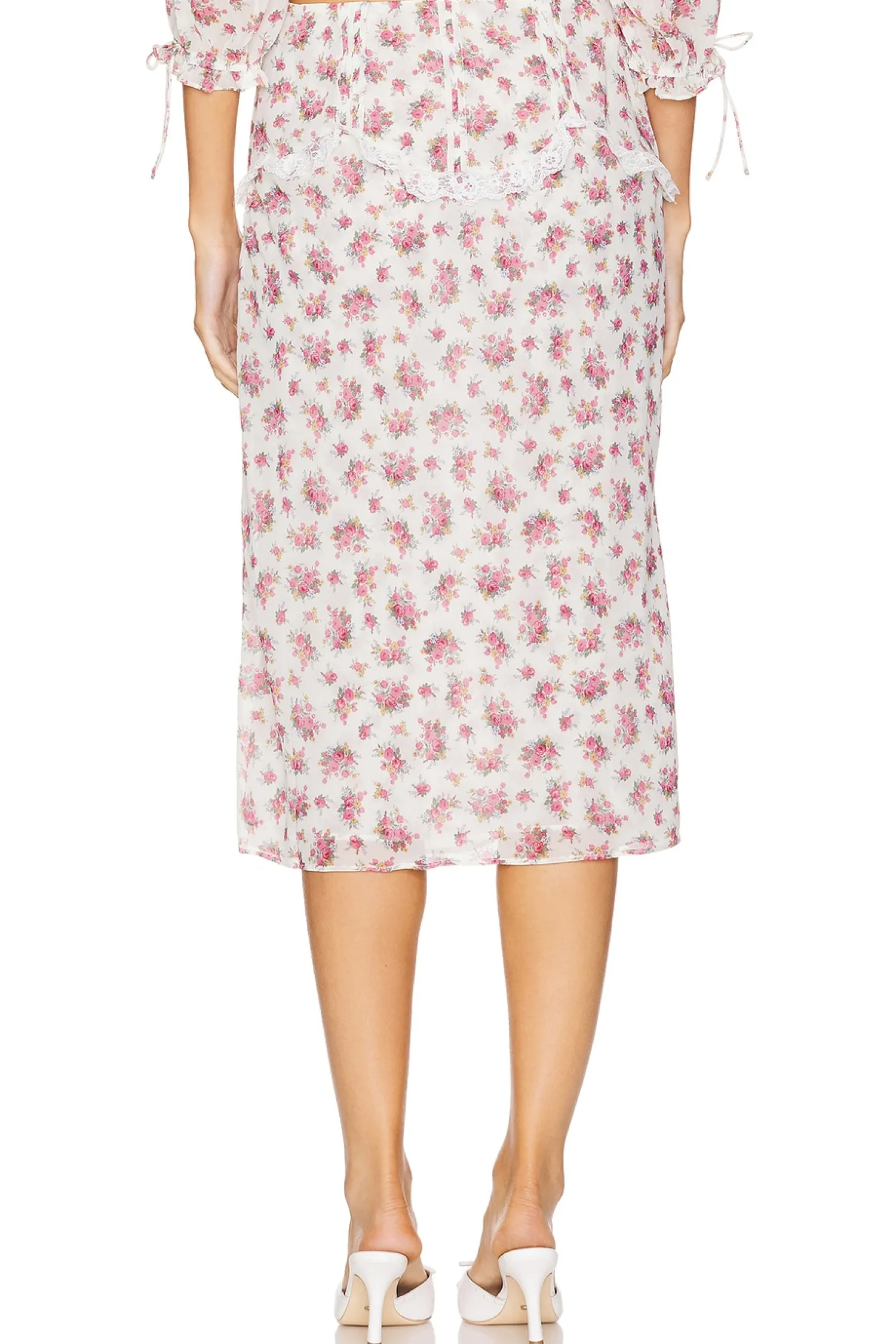 Women For Love & Lemons Matching Sets>Etienne Midi Skirt
