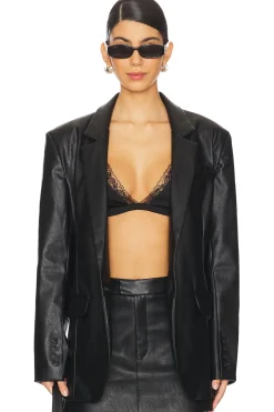Women NONchalant Label Jackets & Coats>Farrell Faux Leather Blazer