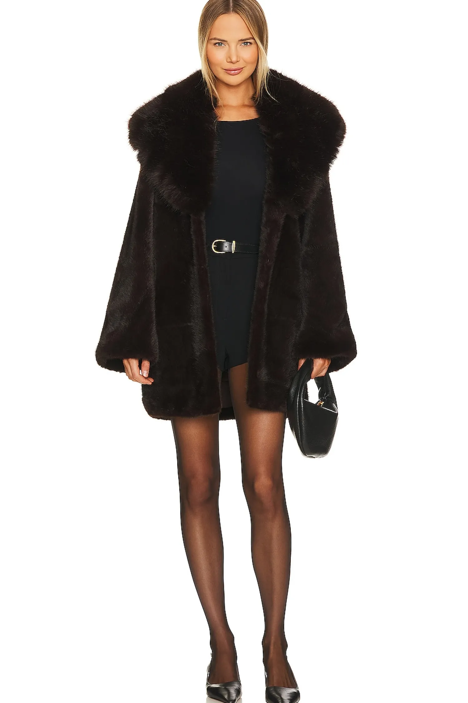 Women Adrienne Landau Jackets & Coats>Faux Fox & Mink Coat