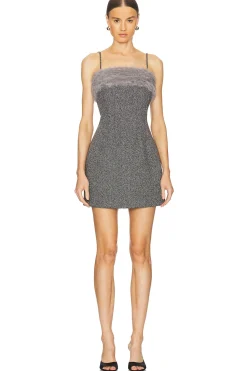 Women MSGM Dresses>Faux Fur Dress