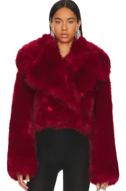 Women Adrienne Landau Jackets & Coats>Faux Fur Jacket