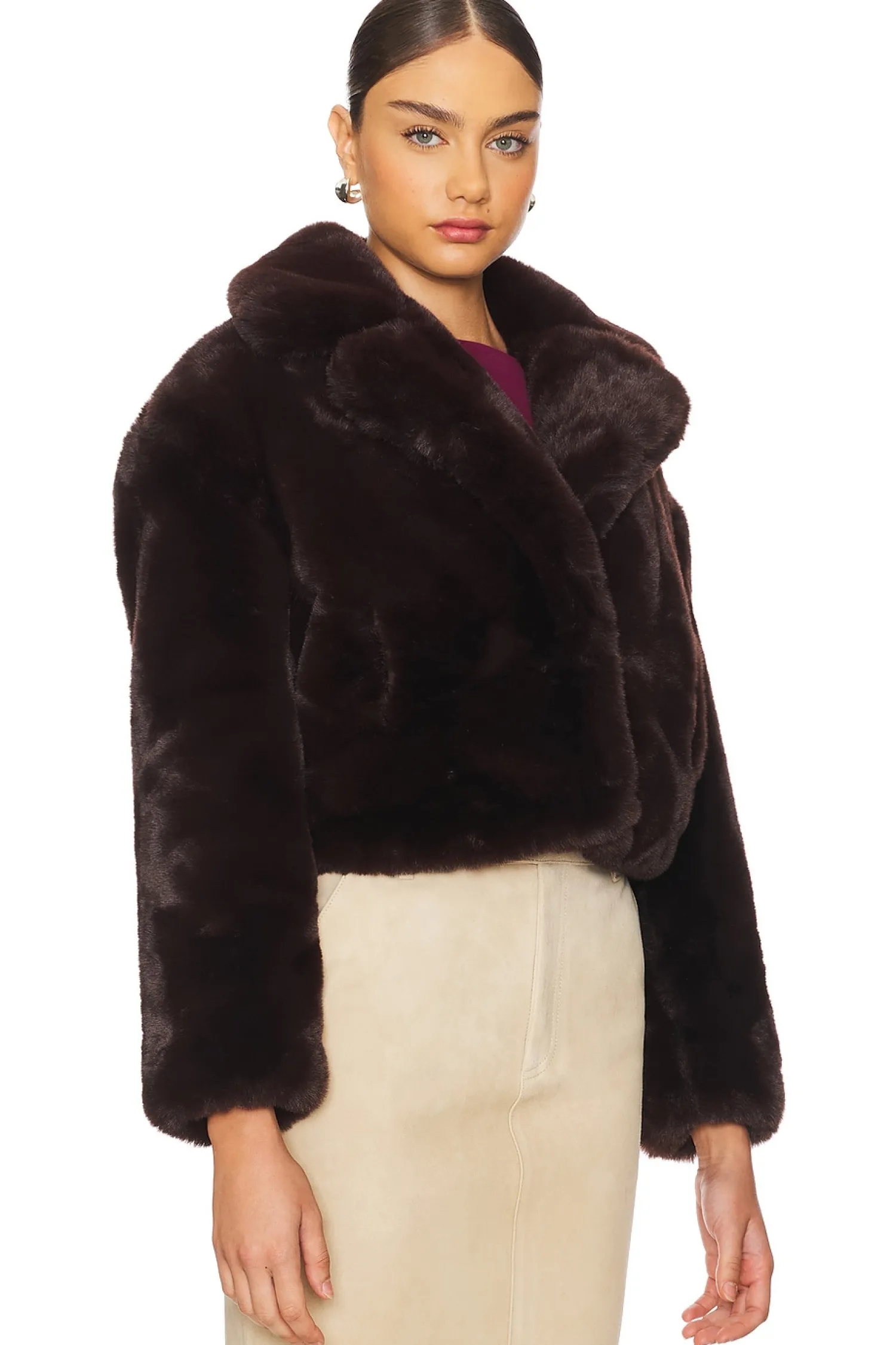 Women BLANKNYC Jackets & Coats>Faux Fur Jacket