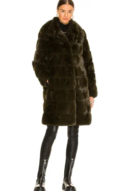 Women Adrienne Landau Jackets & Coats>Faux Fur Long Coat