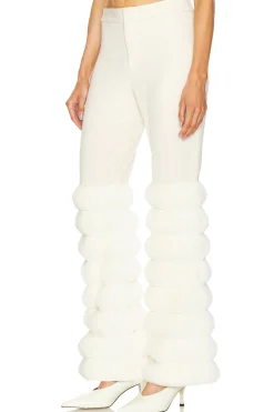 Women Kim Shui Pants>Faux Fur Pants
