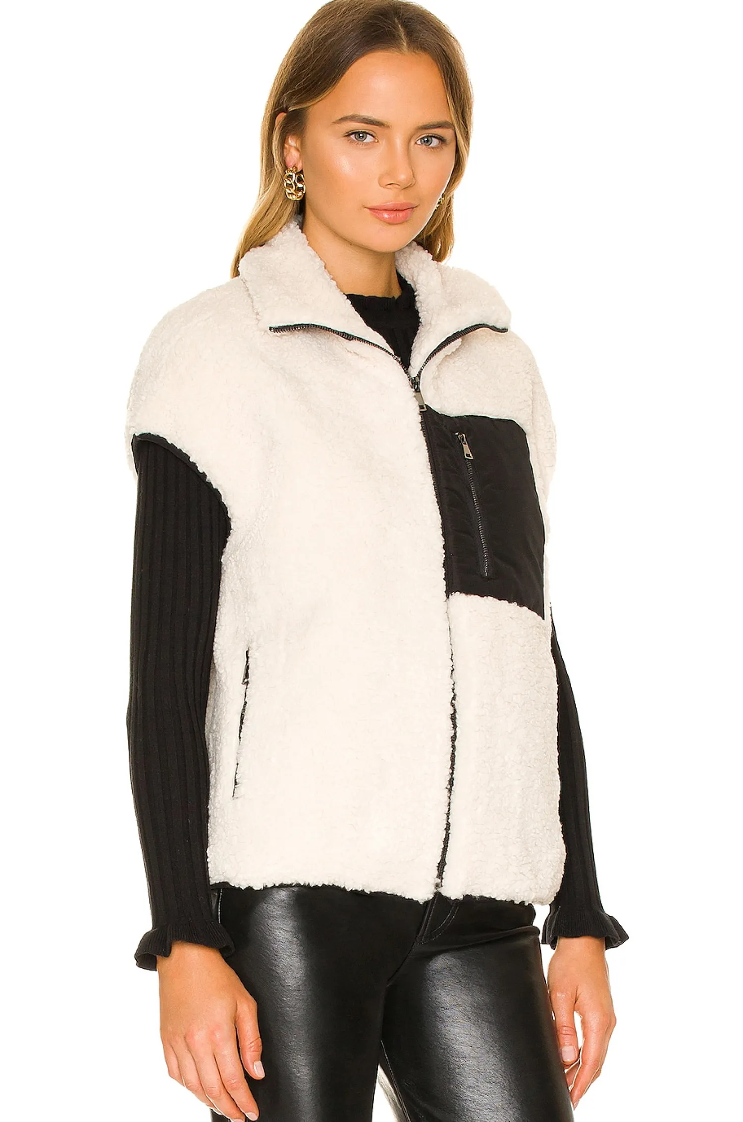 Women Adrienne Landau Jackets & Coats>Faux Lamb Vest