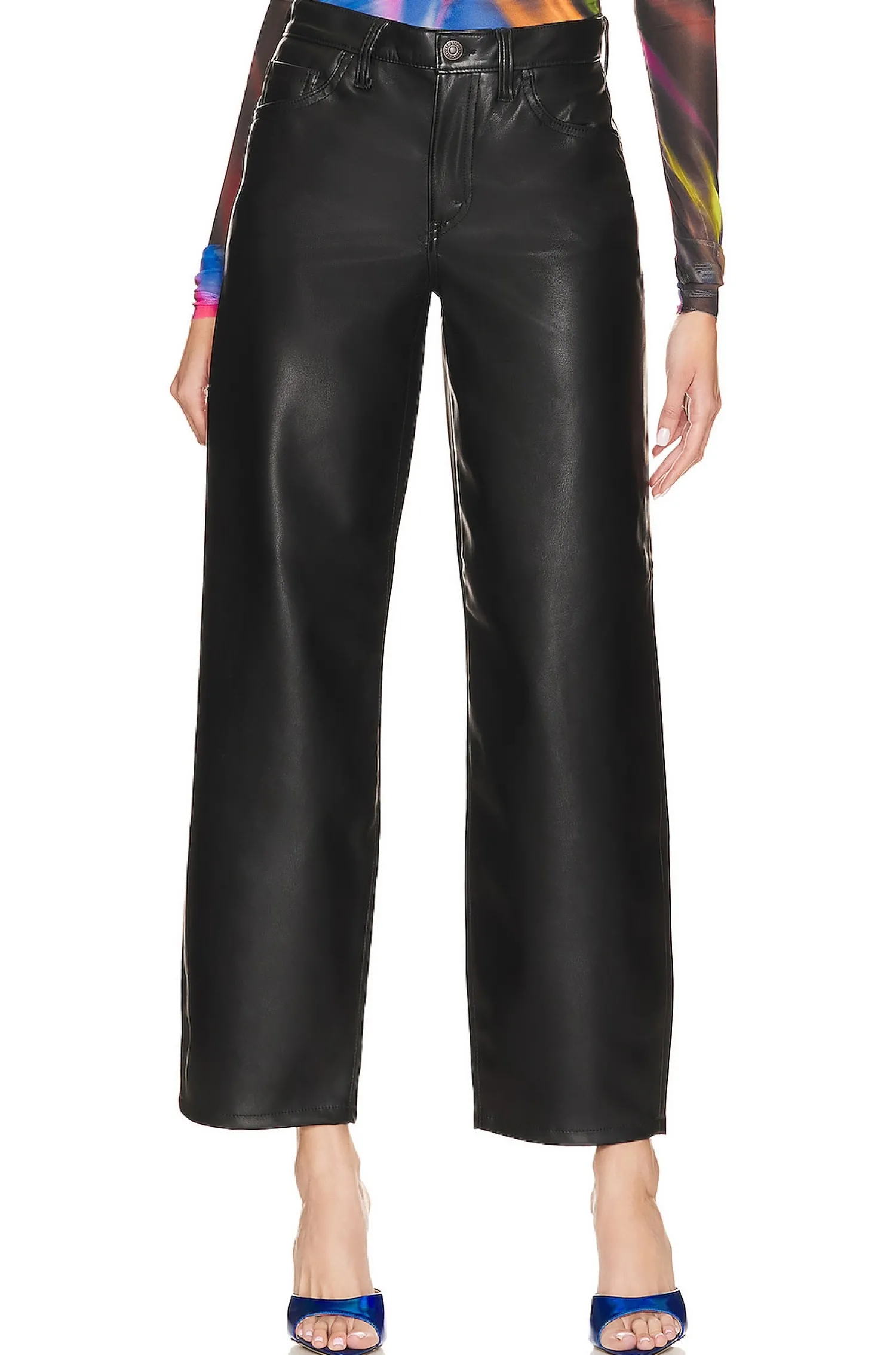 Women LEVI'S Pants>Faux Leather Baggy Dad Pant