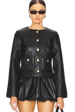 Women Cinq a Sept Jackets & Coats>Faux Leather Brooke Jacket