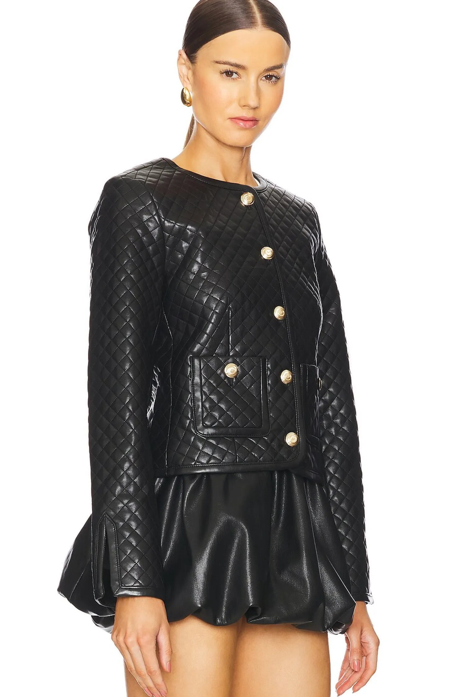 Women Cinq a Sept Jackets & Coats>Faux Leather Brooke Jacket