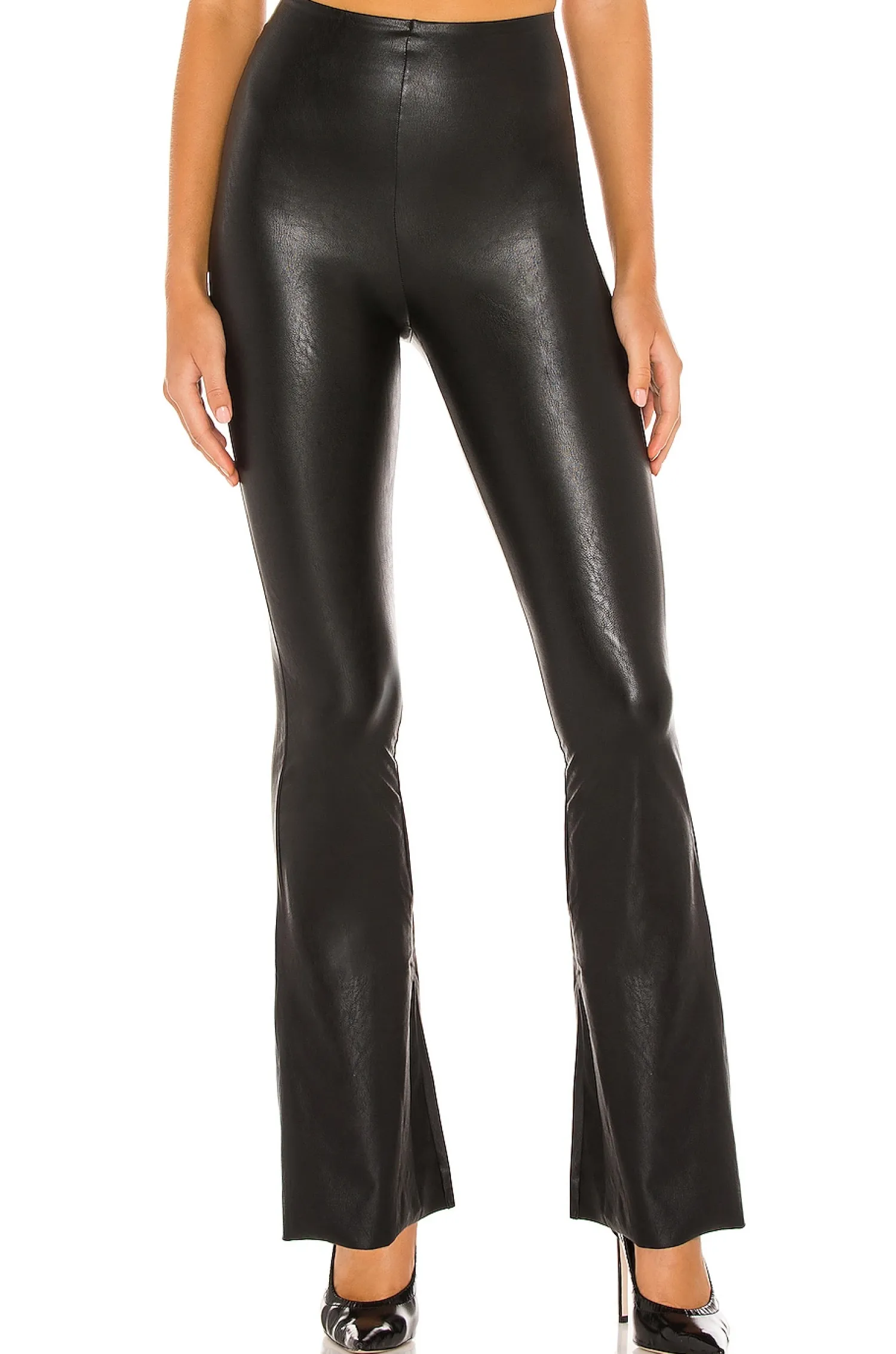 Women Commando Pants>Faux Leather Flared Pant