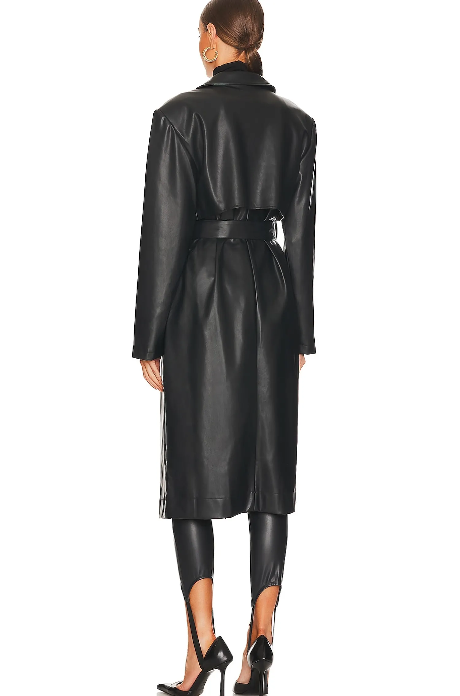 Women WeWoreWhat Jackets & Coats>Faux Leather Trench