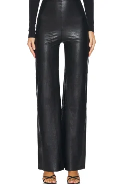 Women Commando Pants>Faux Leather Wide Leg Pant