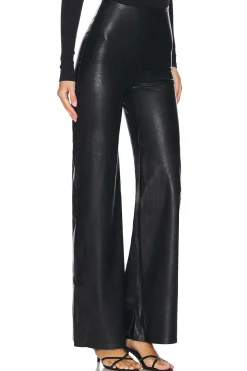 Women Commando Pants>Faux Leather Wide Leg Pant