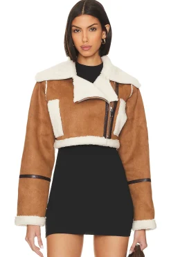 Women Adrienne Landau Jackets & Coats>Faux Shearling Jacket