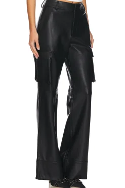 Women SER.O.YA Pants>Fifer Vegan Leather Low Rise Cargo Pant