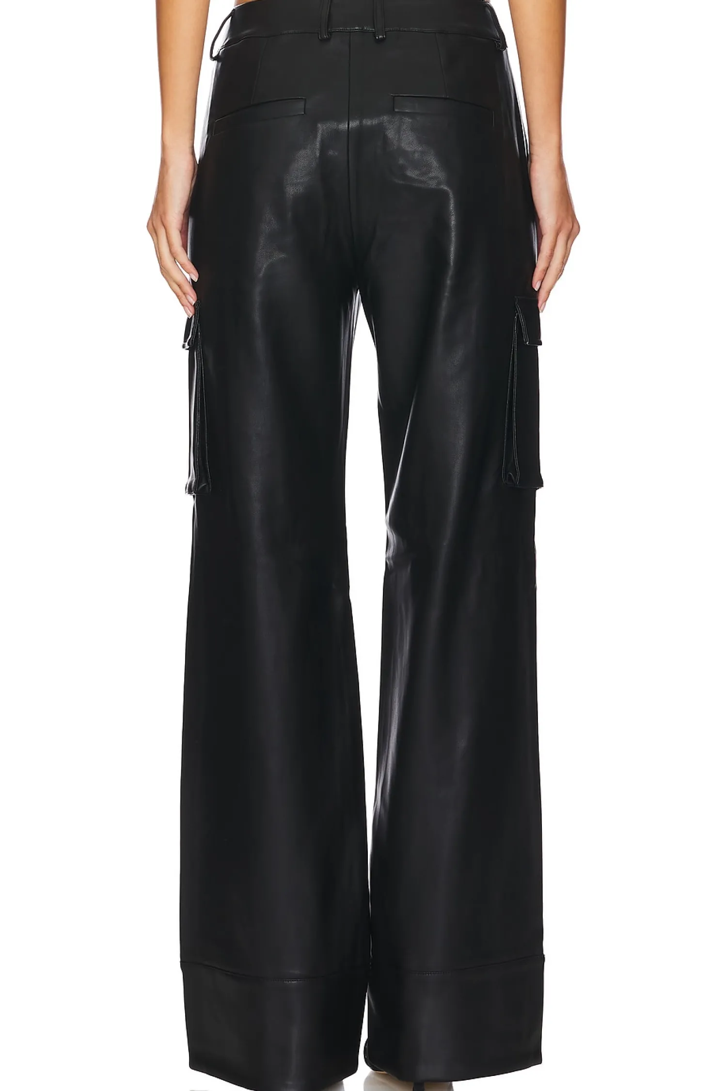 Women SER.O.YA Pants>Fifer Vegan Leather Low Rise Cargo Pant