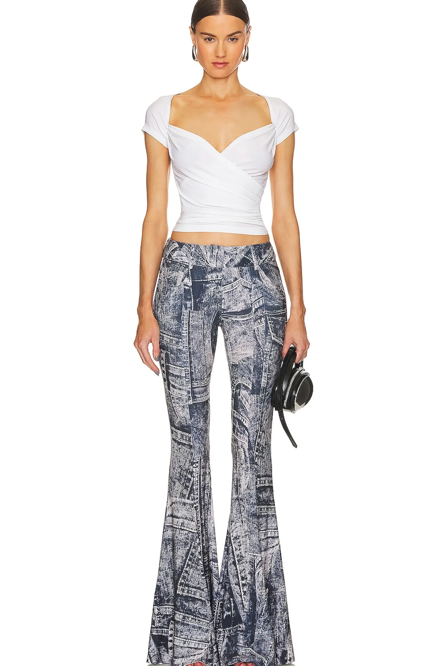 Women Norma Kamali Pants>Fishtail Jean