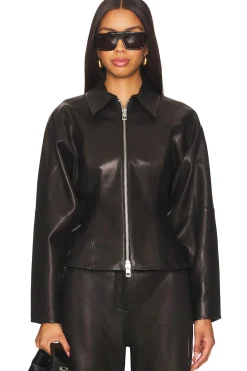 Women The Sei Jackets & Coats>Fitted Leather Jacket