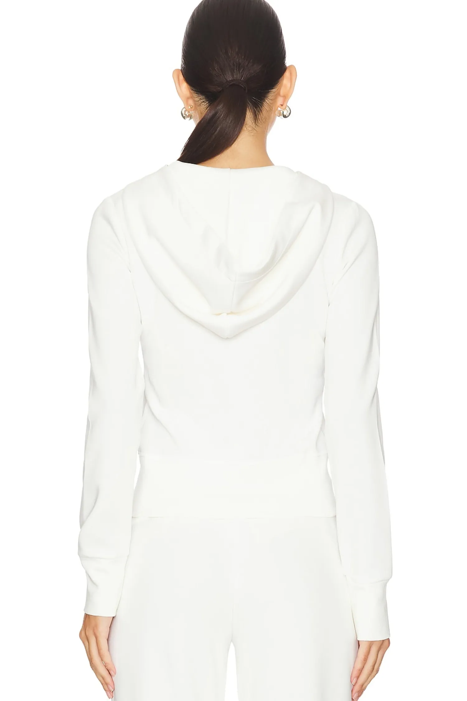 Women WeWoreWhat Loungewear>Fitted Zip Up Hoodie