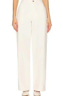 Women Denimist Pants>Flat Front Wide Leg Chino
