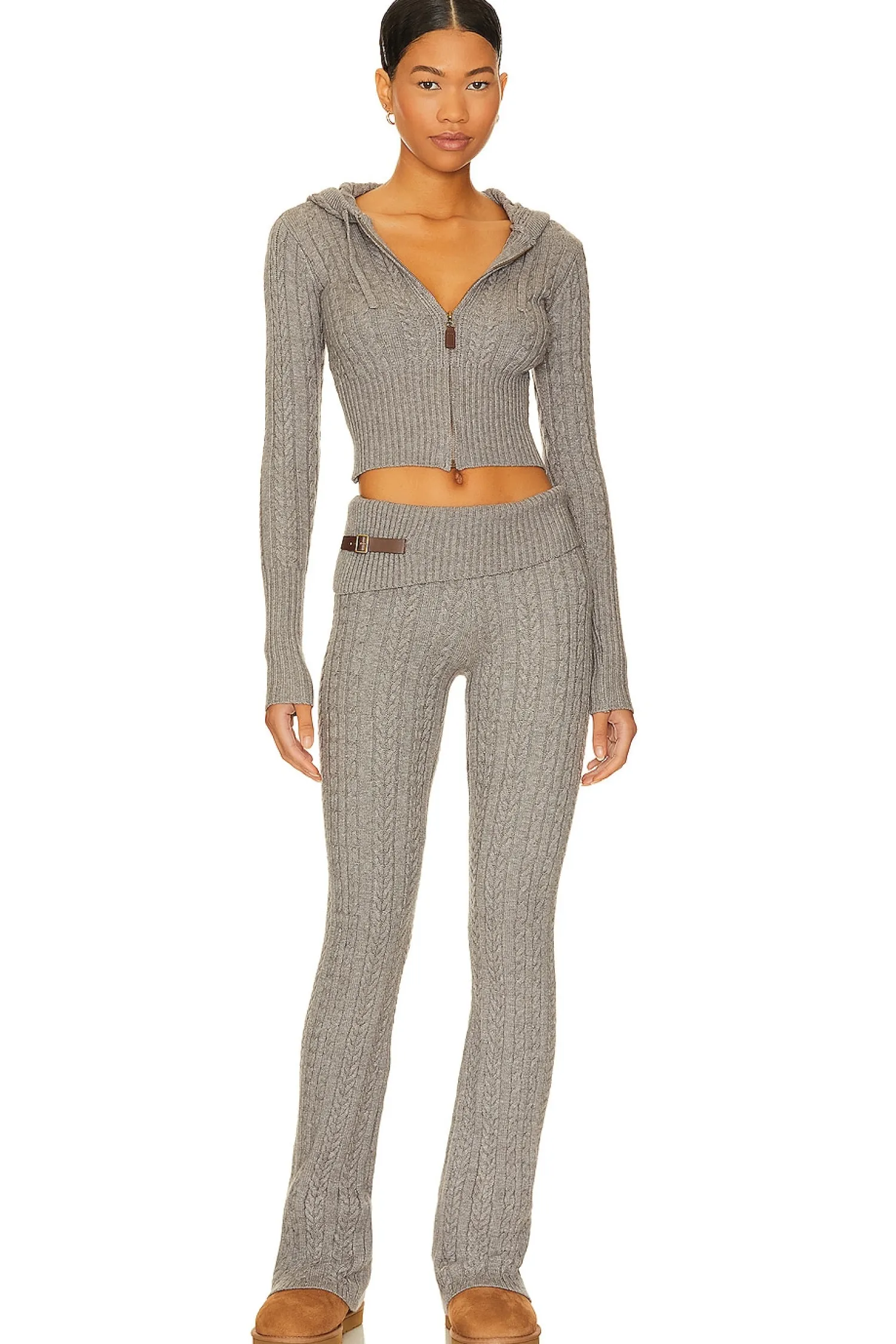 Women Frankies Bikinis Pants|Loungewear>Fleur Cable Knit Pant