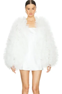 Women SELEZZA LONDON Jackets & Coats>Fleur Tulle Bomber