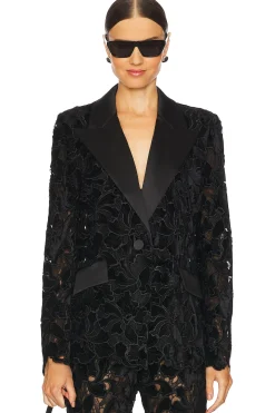 Women Nadine Merabi Matching Sets|Jackets & Coats>Floral Velvet Lace Blazer
