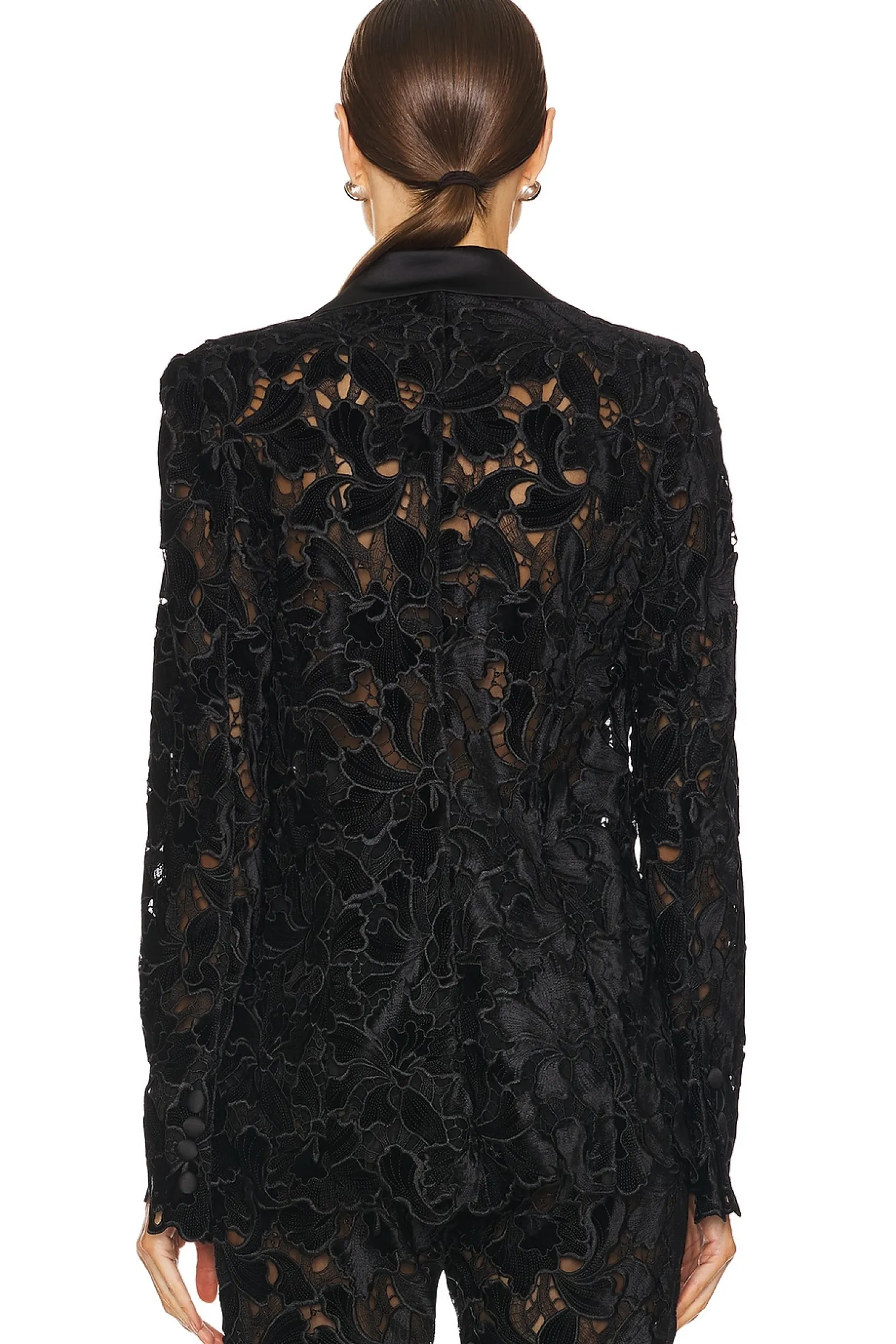 Women Nadine Merabi Matching Sets|Jackets & Coats>Floral Velvet Lace Blazer