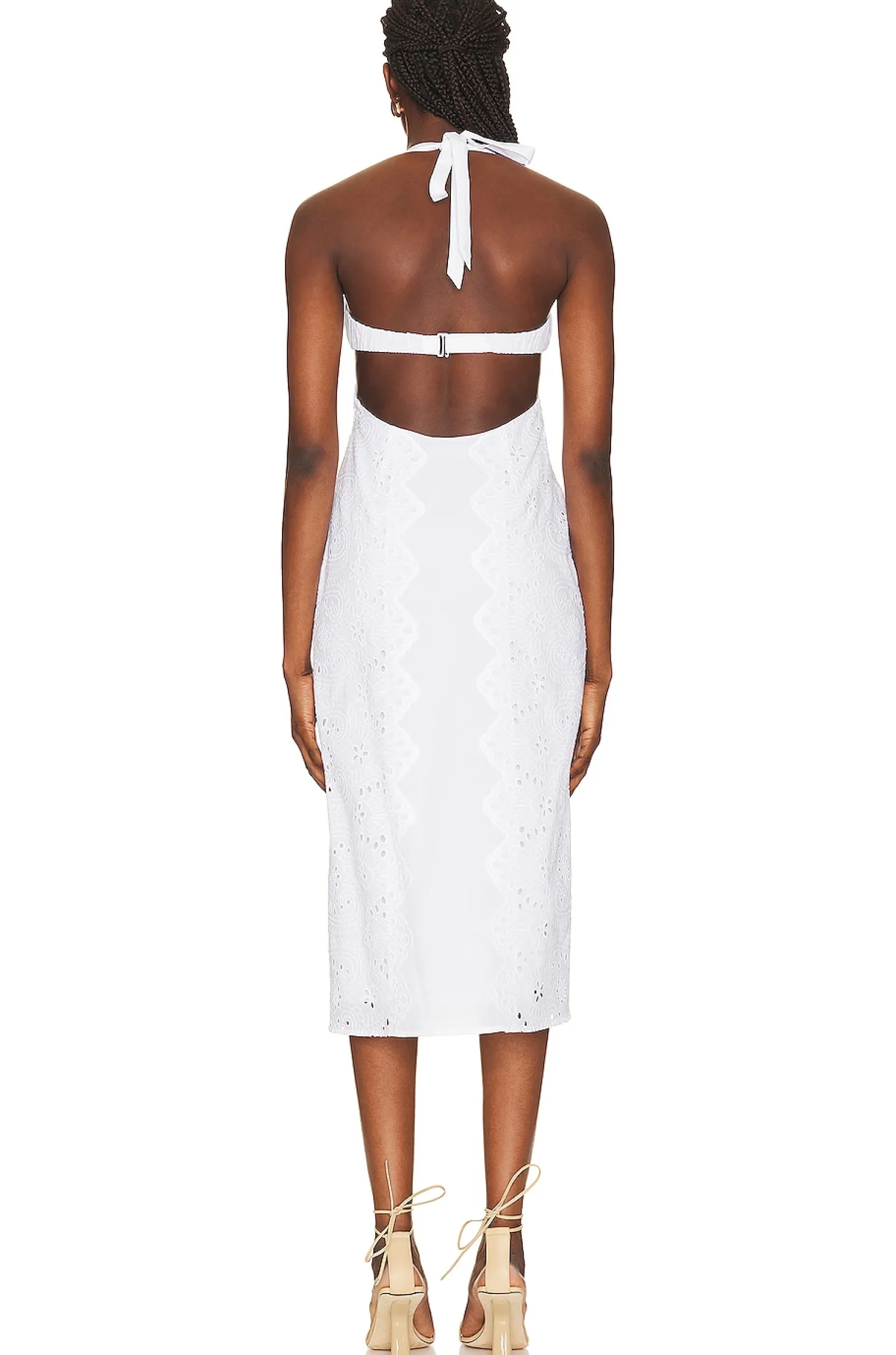 Women LPA Dresses>Francesca Eyelet Midi Dress