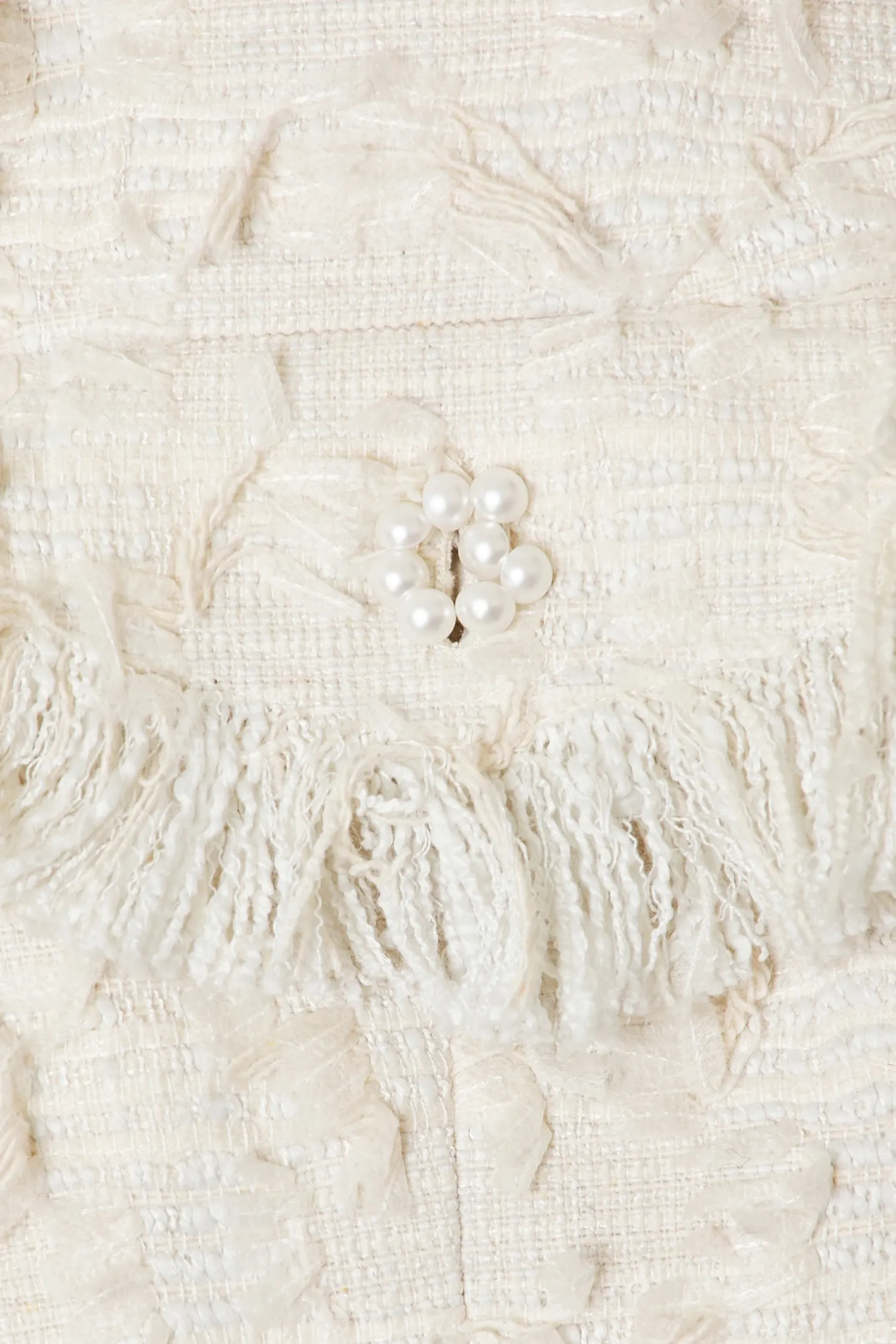 Women Yuhan Wang Jackets & Coats>Frayed Tweed Jacket