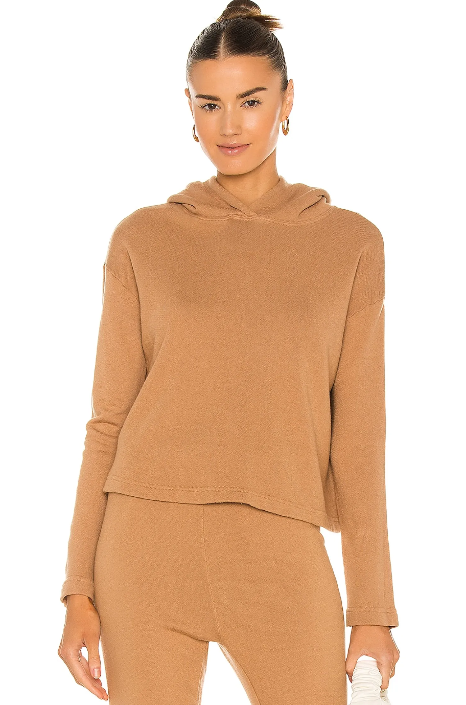 Women Enza Costa Loungewear>French Terry Cropped Hoodie