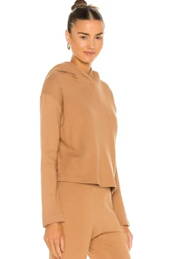Women Enza Costa Loungewear>French Terry Cropped Hoodie
