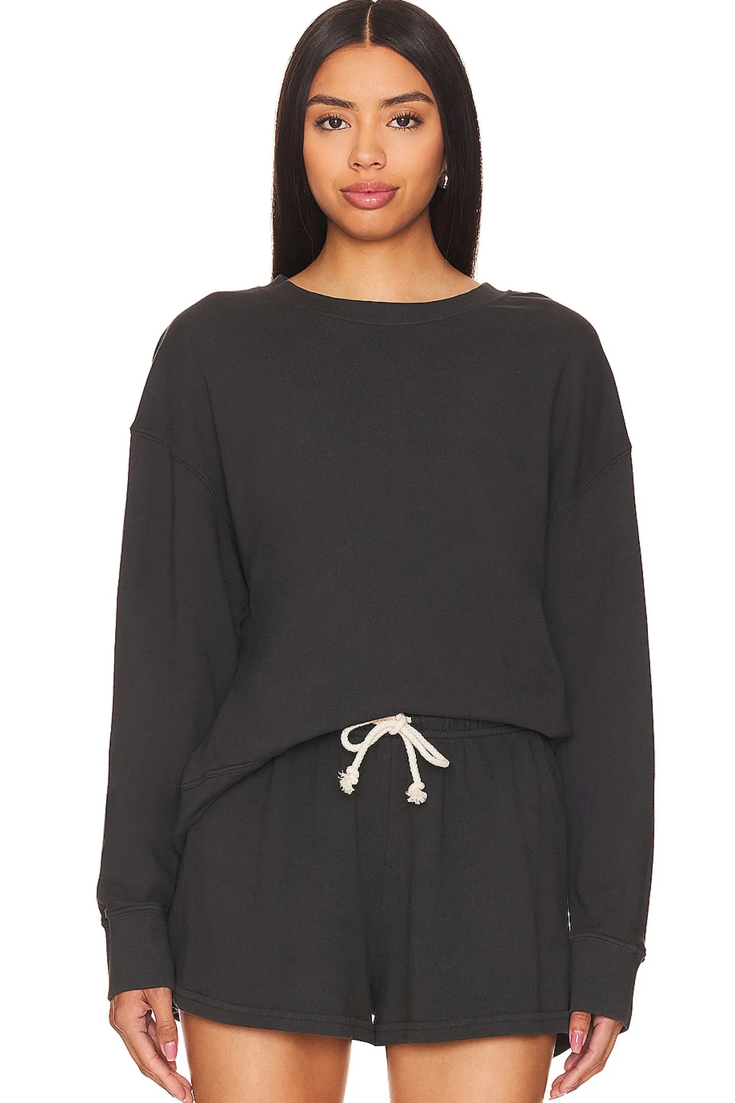 Women perfectwhitetee Loungewear>French Terry Pullover Sweatshirt