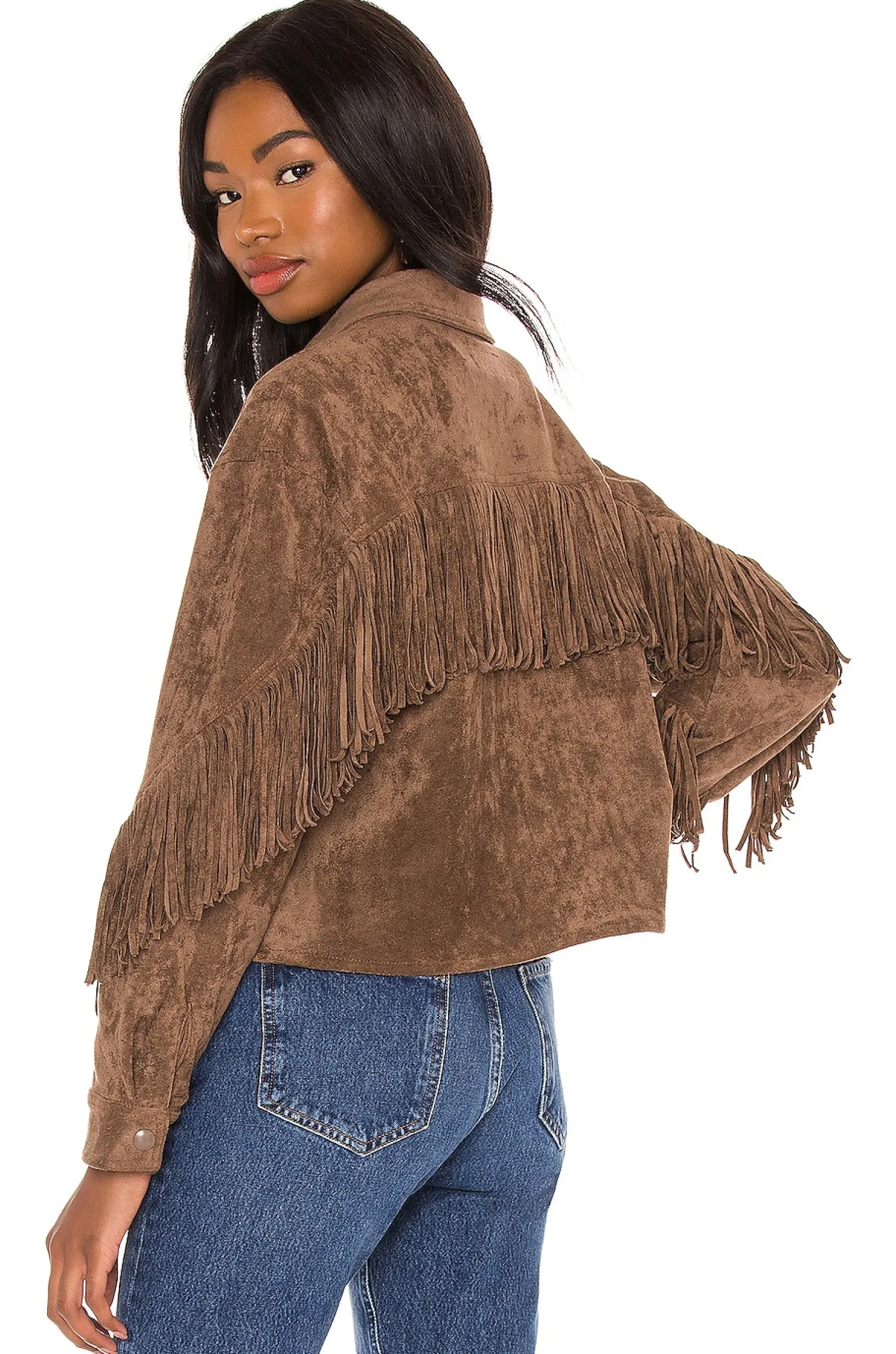 Women BLANKNYC Jackets & Coats>Fringe Shacket