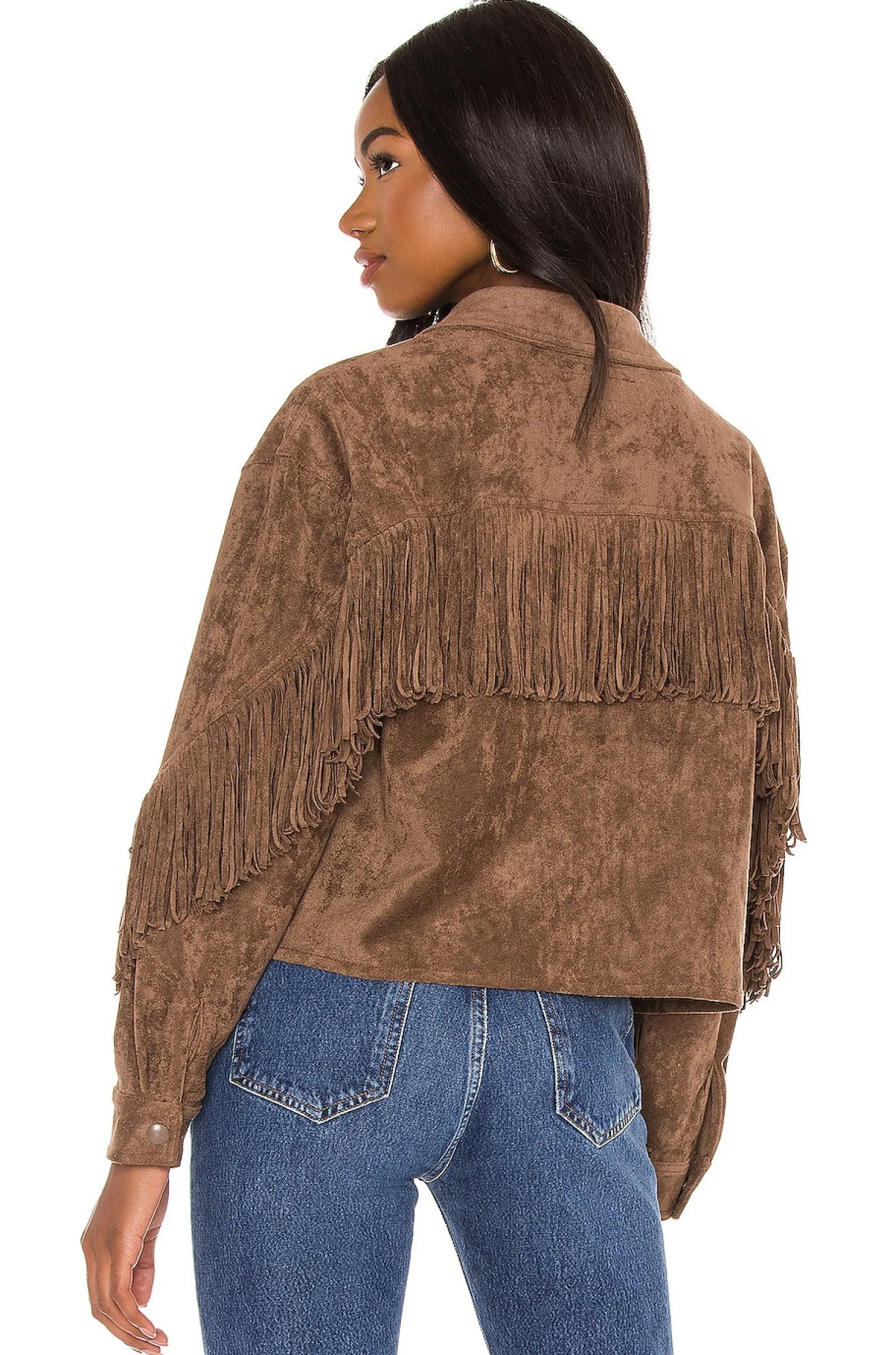Women BLANKNYC Jackets & Coats>Fringe Shacket