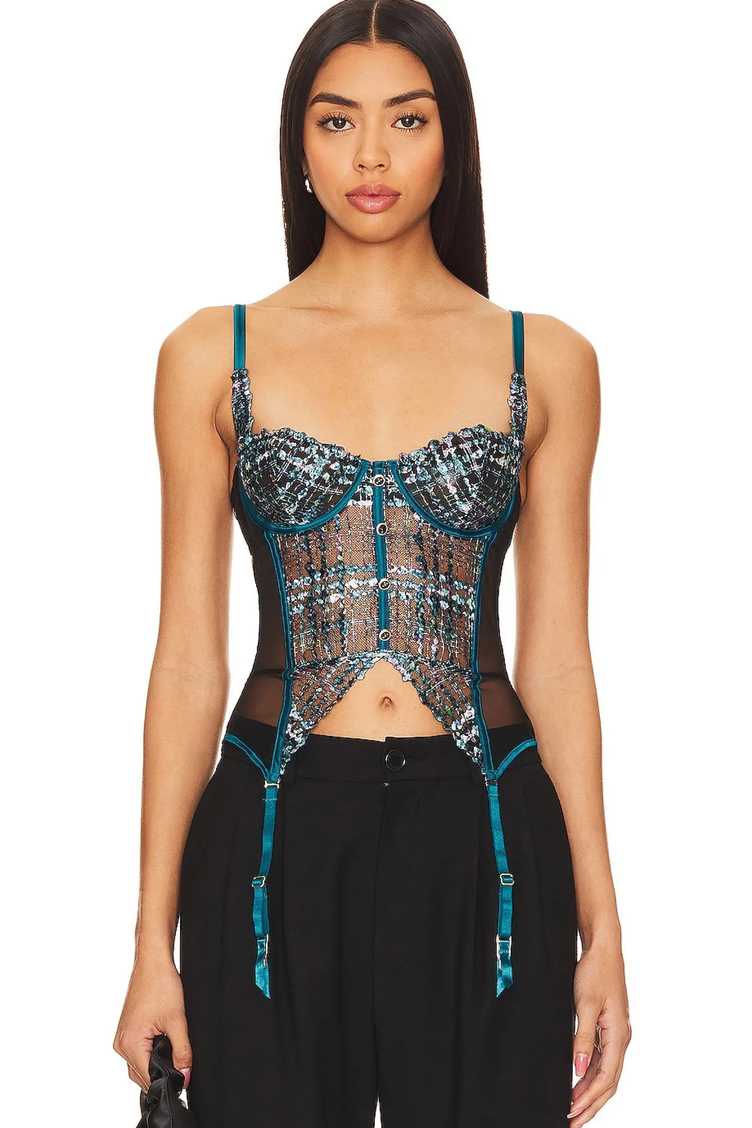 Women fleur du mal Lingerie & Sleepwear>Gabrielle Embroidery Basque