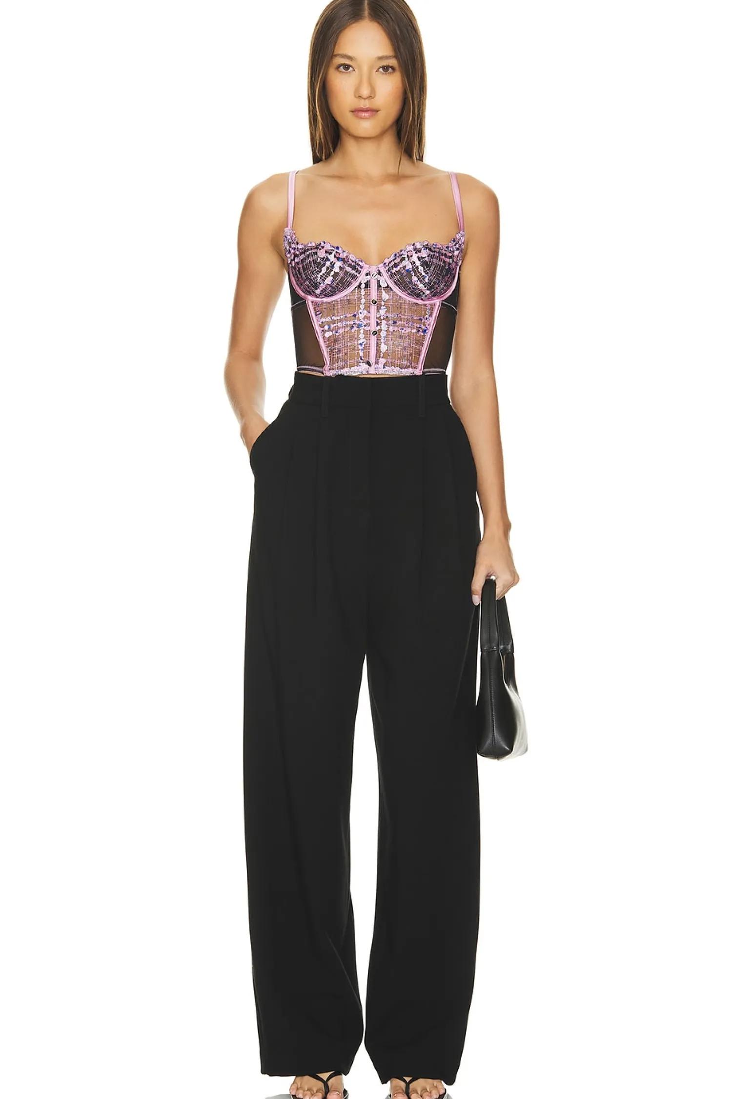 Women fleur du mal Lingerie & Sleepwear>Gabrielle Longline Bra Top