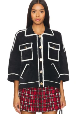 Women Essentiel Antwerp Jackets & Coats>Galena Furry Knitted Jacket
