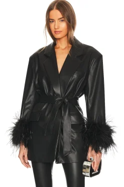 Women LAMARQUE Jackets & Coats>Galia Faux Leather Oversized Blazer