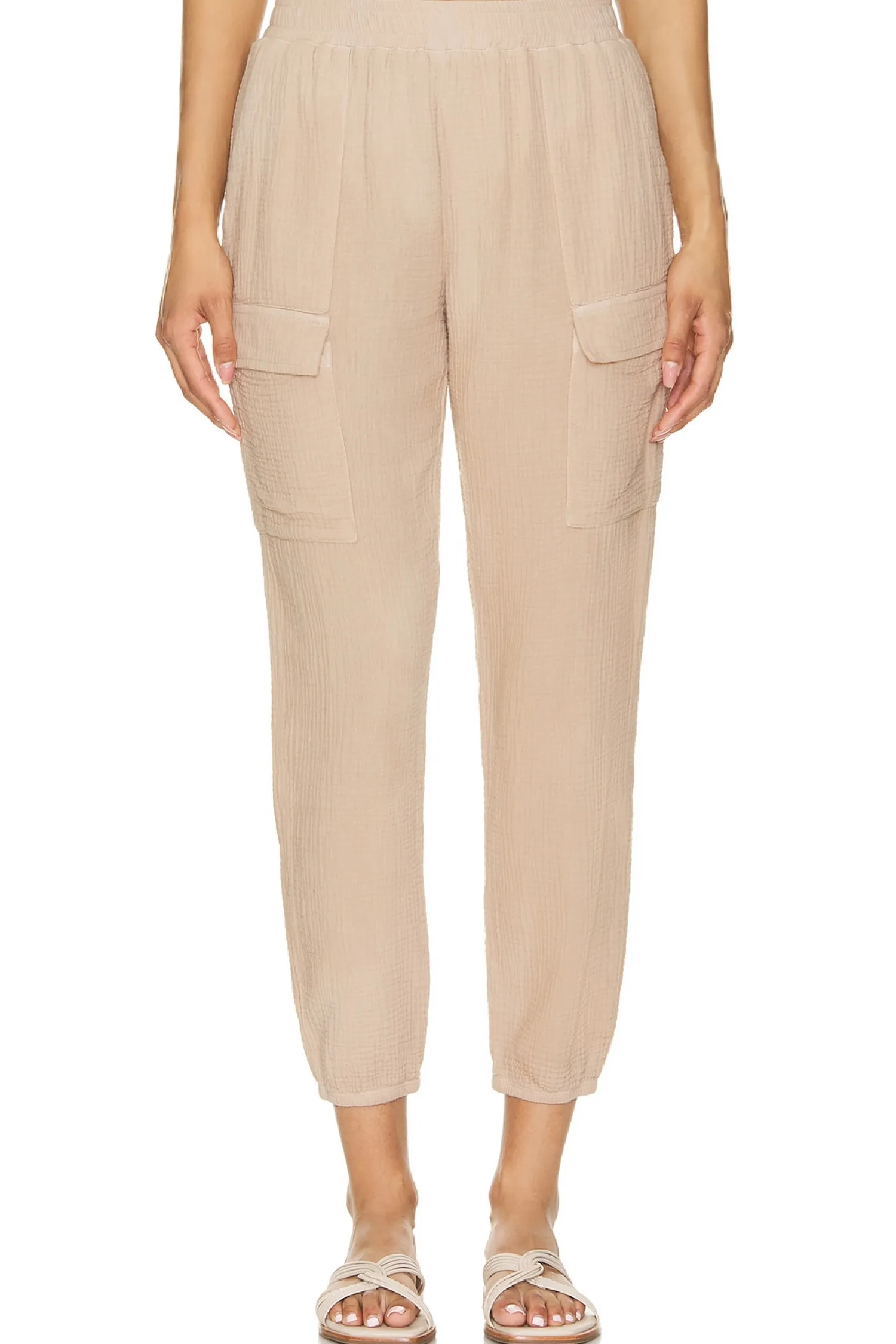 Women MONROW Pants|Matching Sets>Gauze Pocket Jogger