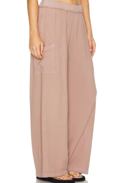 Women MONROW Pants>Gauze Wide Leg Cargo