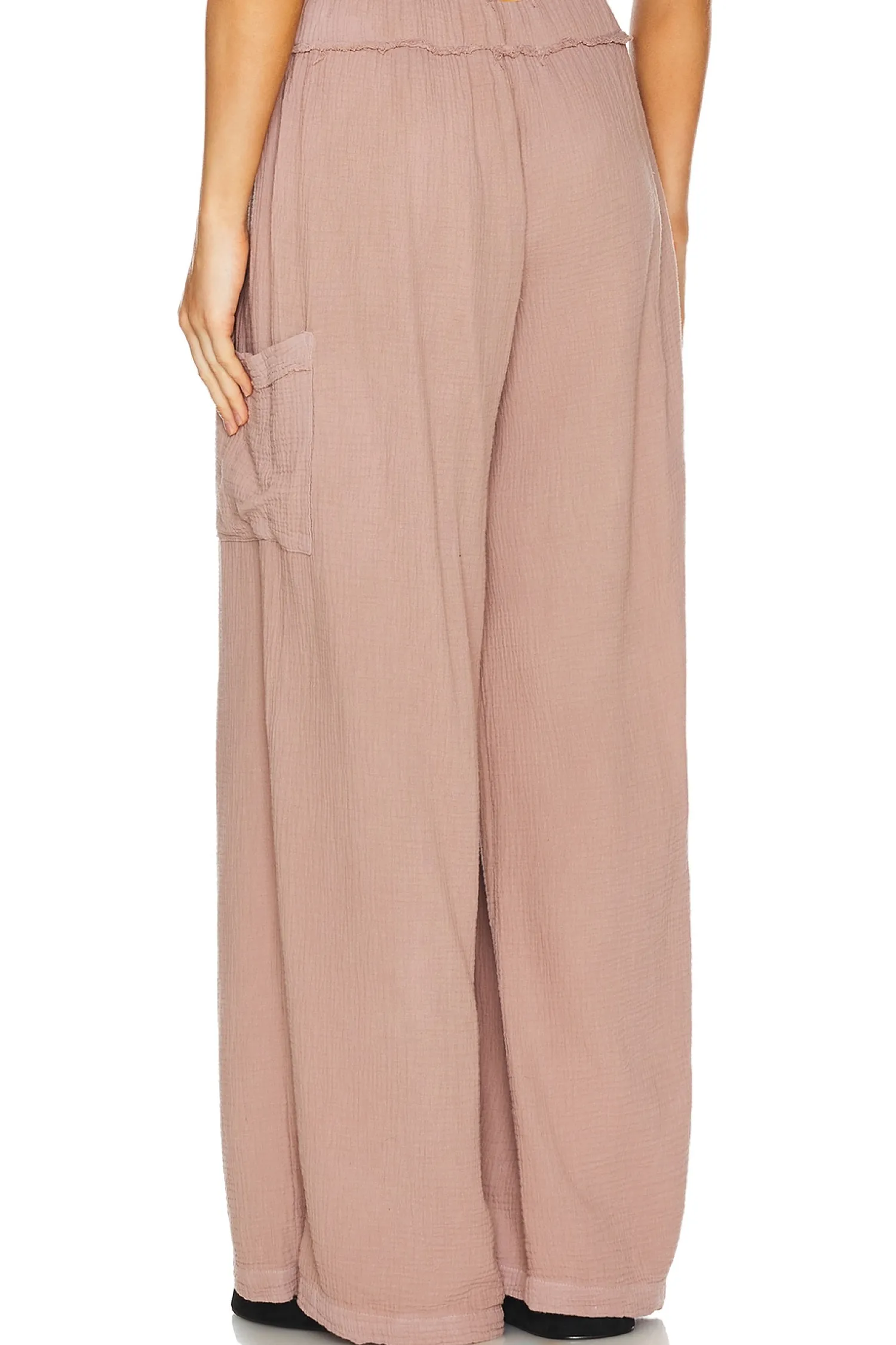 Women MONROW Pants>Gauze Wide Leg Cargo