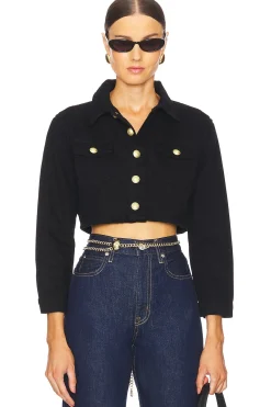 Women L'AGENCE Jackets & Coats>Genevie Cropped Jacket
