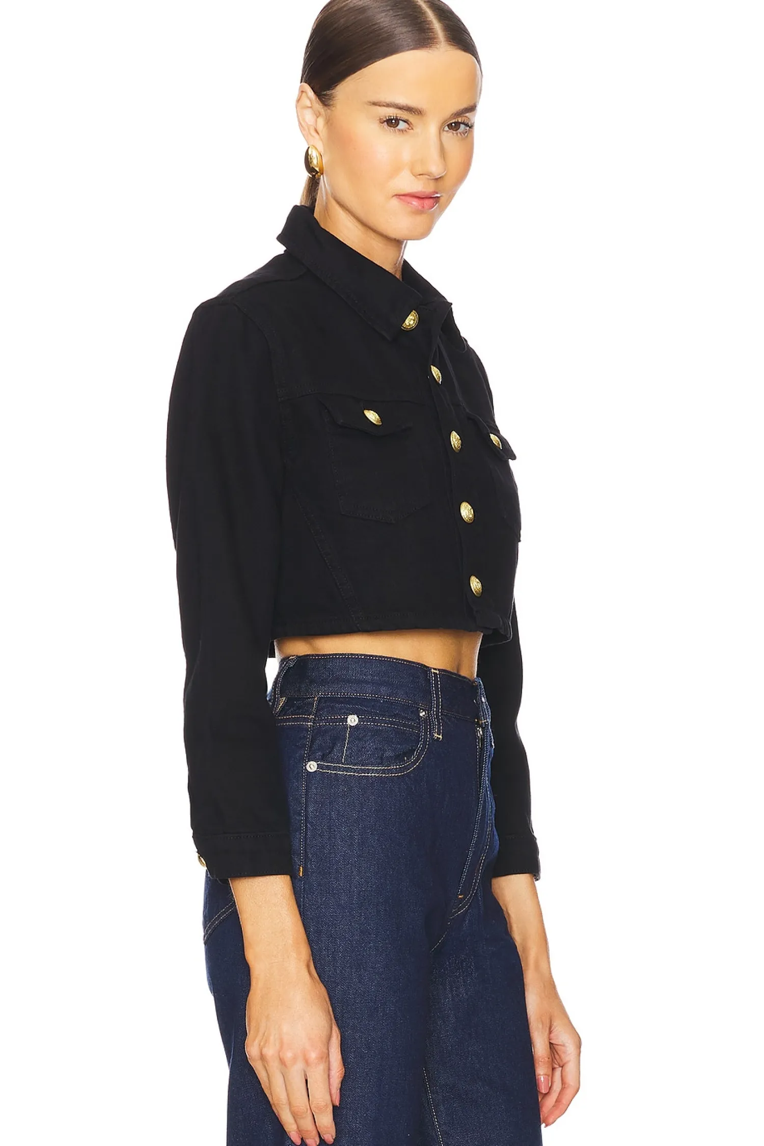 Women L'AGENCE Jackets & Coats>Genevie Cropped Jacket