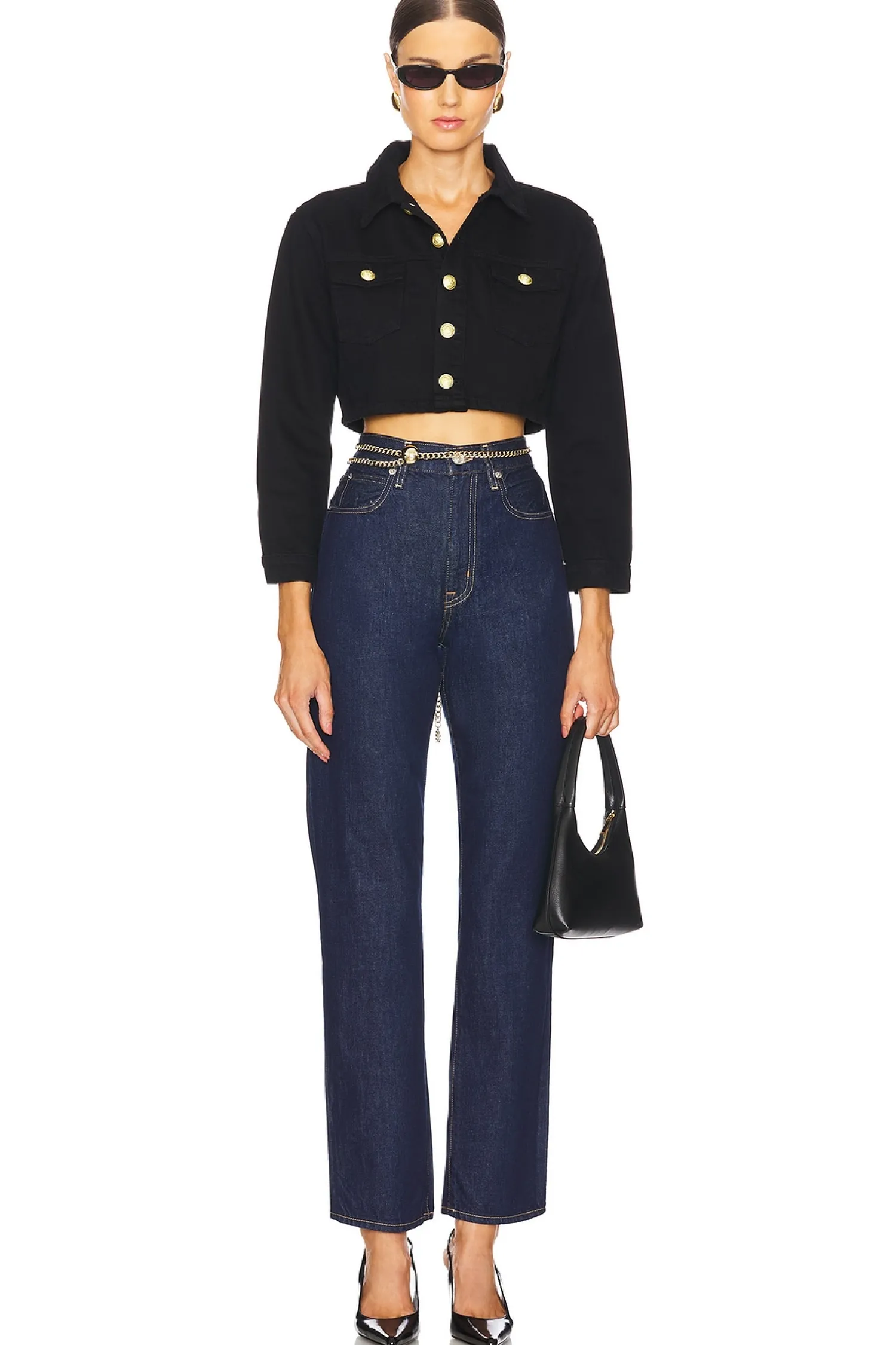 Women L'AGENCE Jackets & Coats>Genevie Cropped Jacket