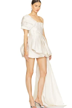 Women Bronx and Banco Dresses>Genevive Blanc High Low Dress