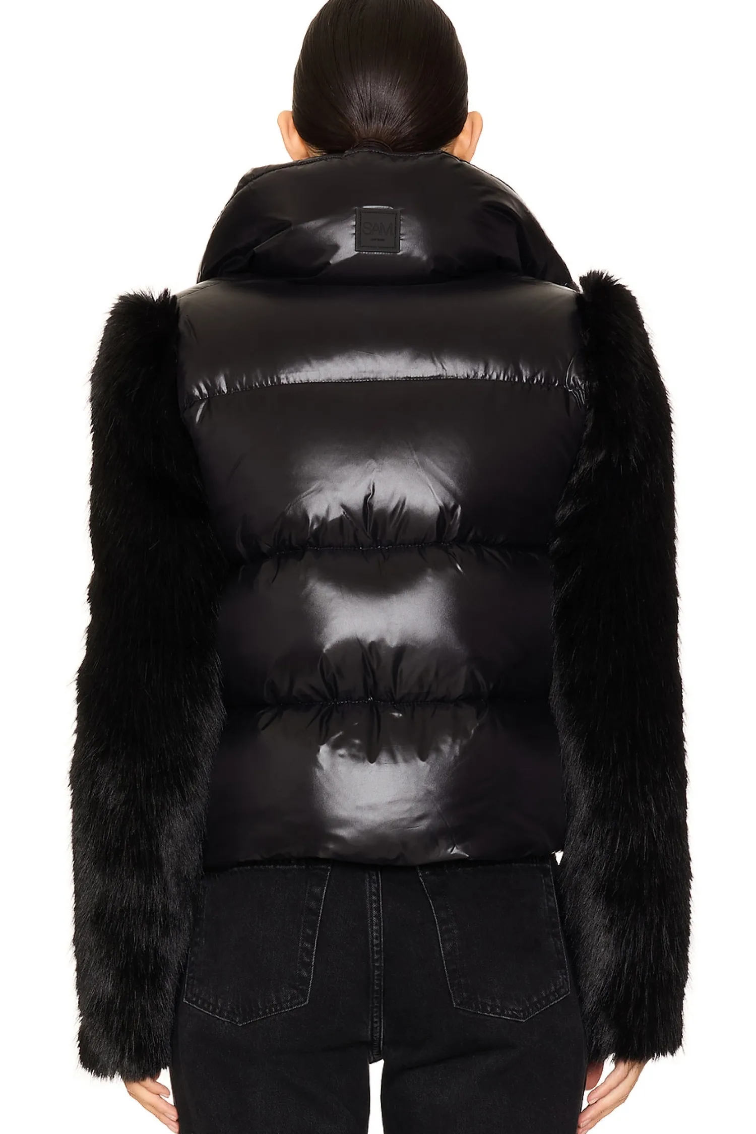 Women SAM. Jackets & Coats>Gianna Faux Fur Trim Jacket