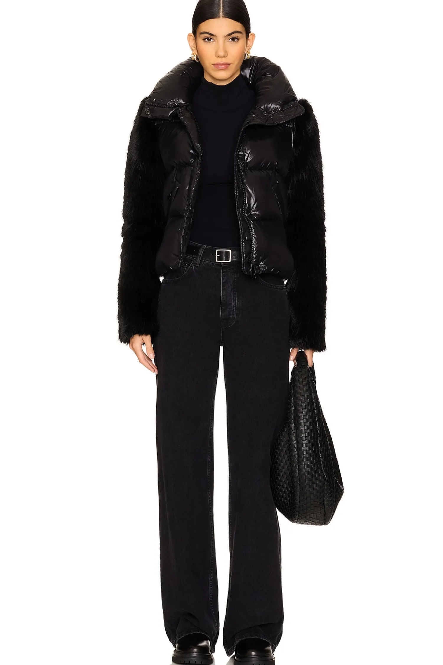 Women SAM. Jackets & Coats>Gianna Faux Fur Trim Jacket