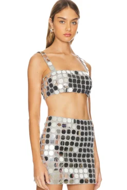 Women Lovers and Friends Matching Sets>Gilles Sequin Crop Top