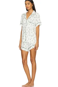 Women eberjey Lingerie & Sleepwear>Gisele Printed Relaxed Short PJ St