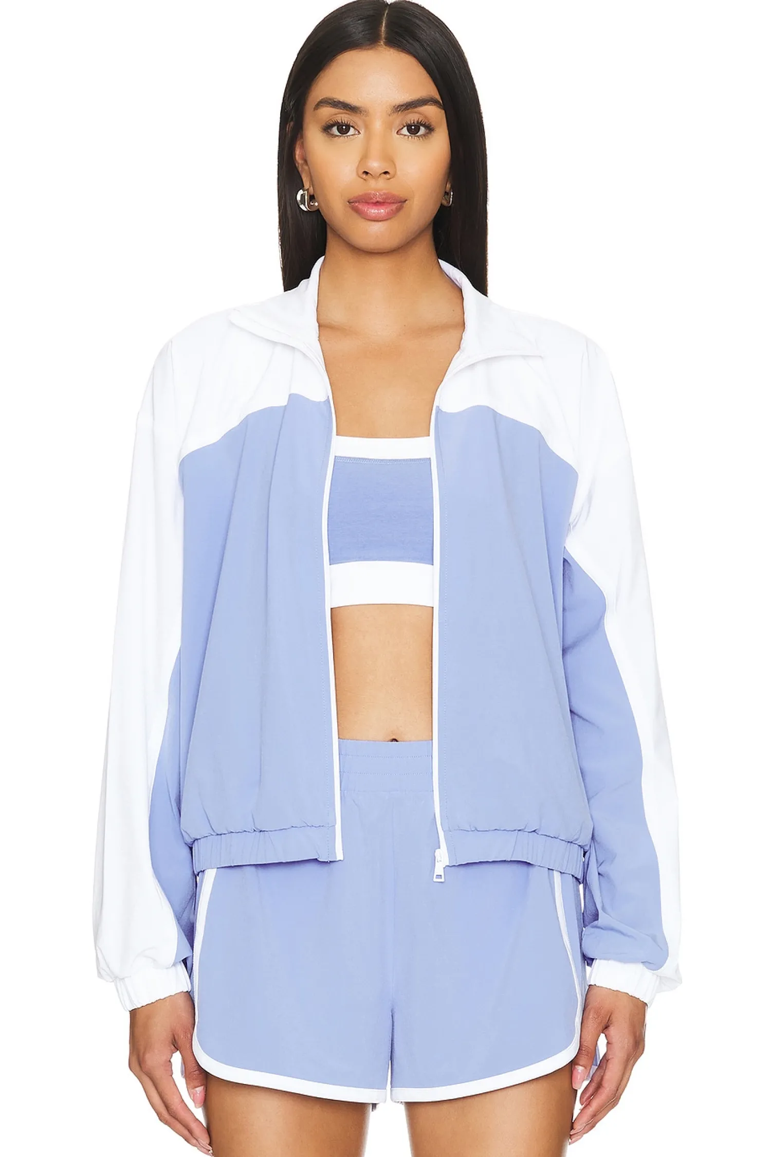 Women Beyond Yoga Jackets & Coats>Go Retro Colorblock Jacket